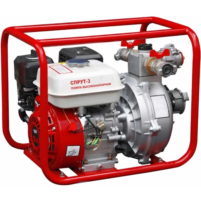 Мотопомпа высоконапорная самовсасывающая Лесхозснаб Спрут-3 4631140677485