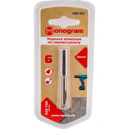Коронка алмазная Special (6х65 мм) MONOGRAM 086-457
