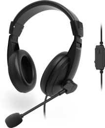 RAPOO Гарнитура проводная H150S, цвет - черный 12028