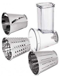 Кухонная машина Moulinex QA51AD10 планетар.вращ. 1100Вт серебристый/черный