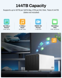 Сетевое хранилище NAS TerraMaster F4-425 Plus tower NAS QC 3,6Ghz/16Gb 32 /TRAID,RAID0,1,10,5,6/up to 4 HDD SATA 3,5'/2,5' /3xM.2 2280 NVMe/3xUSB 10Gb Type A 1xUSB 10Gb Type-C /HDMI/2x5GbE RJ-45/1xPS/1YW repl. F4-424