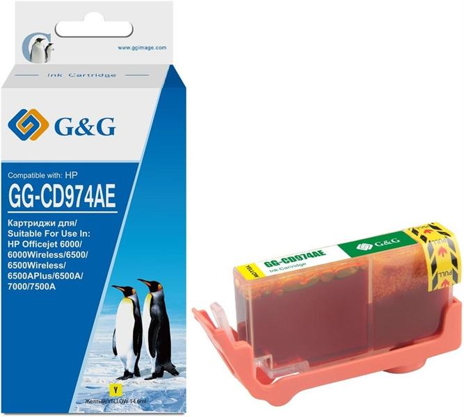 Картридж G&G GG-CD974AE, желтый / GG-CD974AE