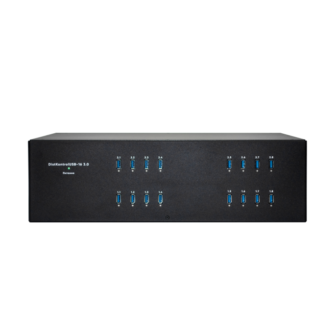 Управляемый USB over IP концентратор DistKontrolUSB16 с 16 портами USB