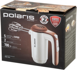 Миксер ручной Polaris PHM 7016 700Вт белый