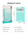 Калькулятор DELI Touch,  EM01531,  12-разрядный, голубой