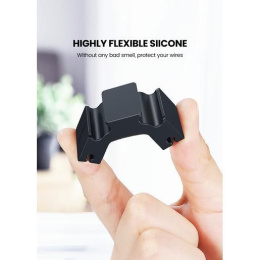 Держатель для проводов UGREEN LP208 (70585) Cable Holder Clips (3+1 комбинация). Цвет: черный