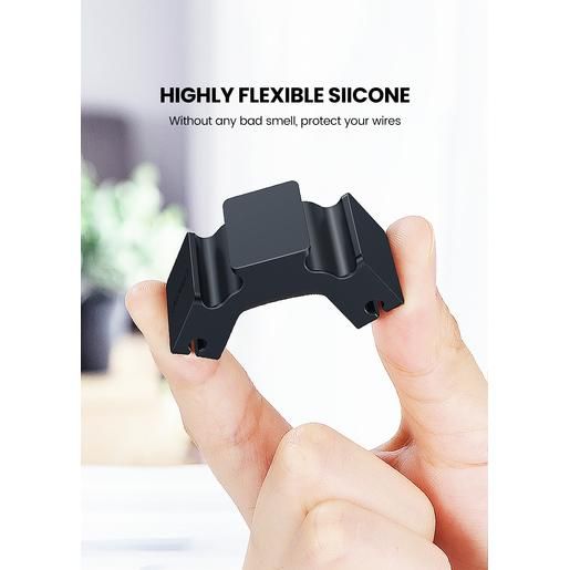 Держатель для проводов UGREEN LP208 (70585) Cable Holder Clips (3+1 комбинация). Цвет: черный