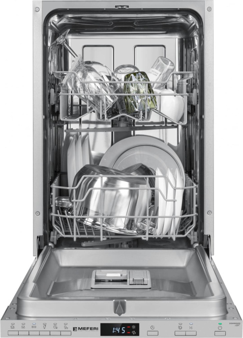 Посудомоечная машина встраив. Meferi Light MDW4562 2100Вт узкая