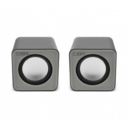 CBR CMS 90 Grey, Акустическая система 2.0, питание USB, 2х3 Вт 6 Вт RMS , материал корпуса пластик, 3.5 мм линейный стереовход, регул. громк., цвет серый