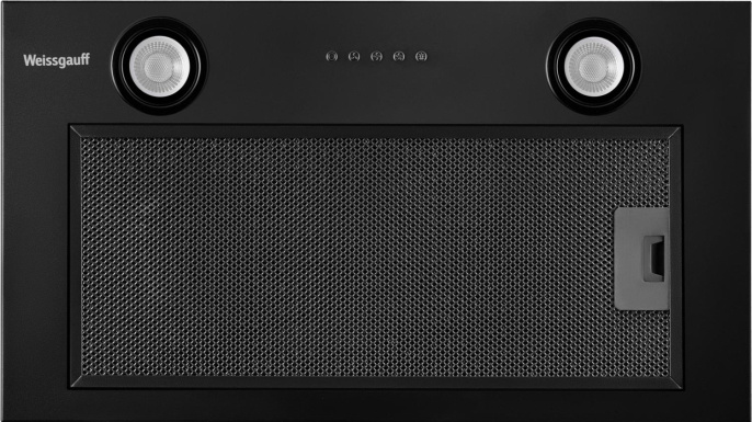 Вытяжка встраиваемая Weissgauff Box 850 PB Black Edition черный управление: кнопочное 1 мотор