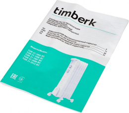 Масляный радиатор Timberk TOR 21.1005 BC, с терморегулятором, 1000Вт, 5 секций, 3 режима, белый