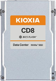 SSD накопитель KIOXIA Enterprise SSD 2,5" SFF/U.2 , CD8-R, 3840GB 3.84TB , NVMe 1.4/PCIe 4.0 1x4, R7200/W3800MB/s, IOPS R4K 1250K/195K, MTTF 2,5M, 1DWPD/5Y Read Intensive , 3D-TLC, 15mm KCD81RUG3T84