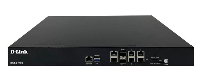 Маршрутизатор D-Link DSA-2208X/A1A,  6 LAN,  1xUSB, 2xSFP+, черный