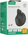 Беспроводная компьютерная мышь вертикальная UGREEN MU008S 85081 Multi-mode Wireless Vertical Mouse 2.4 GHz&BT. Цвет: черный