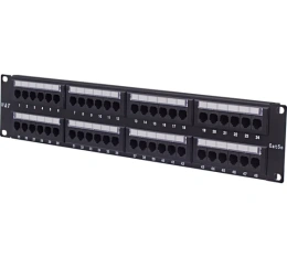 Патч-панель 19", 48 портов RJ-45, кат.5e, Krone IDC, 2U WT-2029B-KR-48 ports