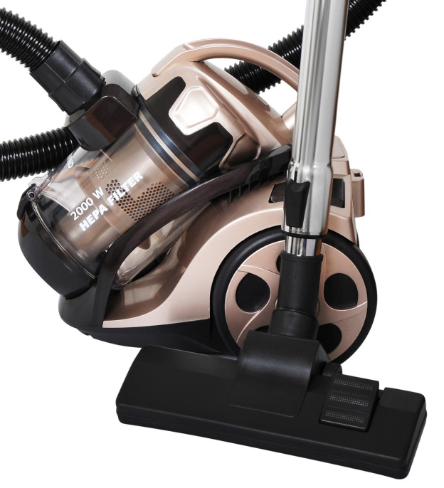 Пылесос StarWind SCV5625, 2000Вт, золотистый/черный