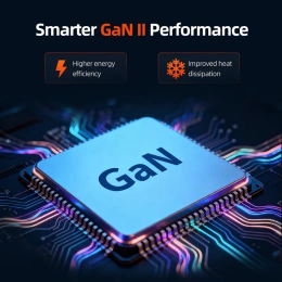 Зарядное устройство CABLETIME G14WE (CT-GAN140-PWE) GaN II PD3.1 3C1A 140 Вт, ЕС/США, белый