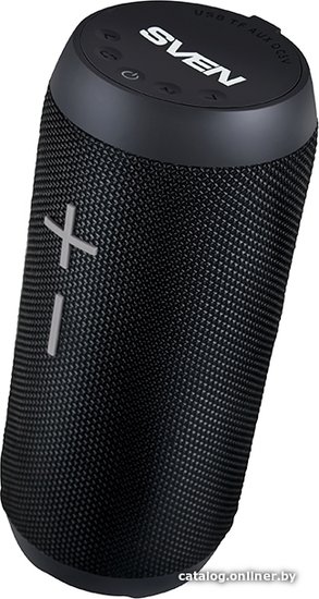 Портативная колонка Sven PS-210 Black Беспроводная передача сигнала по Bluetooth, 12 2 х 6 Вт, защита от воды IPx6 , воспроизведение музыки с USB-flash и microSD