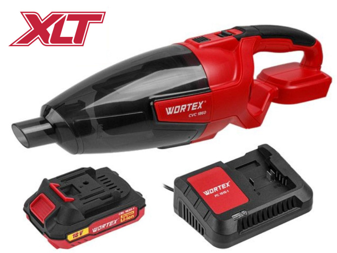 Аккум. пылесос WORTEX CVC 1860 в кор. SET ALL1 XLT 18 В, автомобильный, 1х2А*ч 1325404