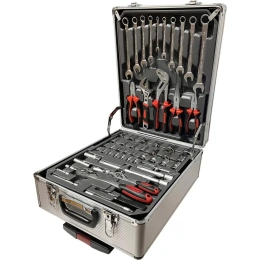 Набор инструментов NIKONA CrV сталь, в алюминиевом ящике на колесах, 187 предметов 88-187