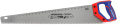 Ножовка WorkPro WP215009 600мм эргономичная ручка, со шкалой, прочное пильное полотно SK5, острые трехгранные зубья, конструкция 11 TPI, подходит для твердых пород древесины, бамбука, ПВХ