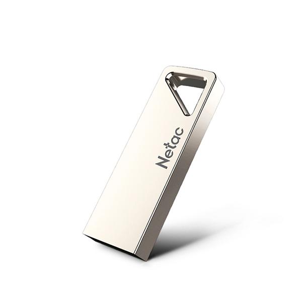 Флешка USB NETAC U326 8ГБ, USB2.0, серебристый [nt03u326n-008g-20pn]