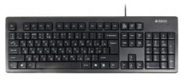 Клавиатура A4TECH KR-83, проводная, USB, мембранная, черный [kr-83 black]