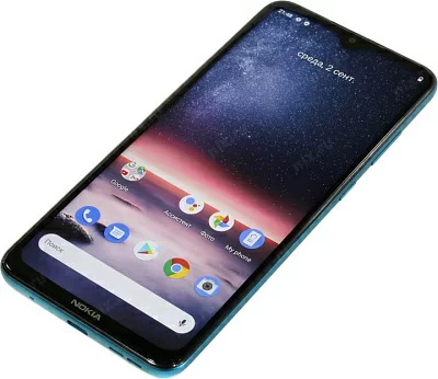 Смартфон Nokia NOKIA 5.3 DS TA-1234 3/64 CYAN, 6.55'' 1600x720, 1.8GHz, 8 Core, 3GB RAM, 64GB, up to 512GB flash, 13 МП + 2 МП + 5 МП + 2 МП/8Mpix, 2 Sim, 2G, 3G, LTE, BT v5.0, Wi-Fi, NFC, GPS, Beidou, Glonass, Type-C, 4000mAh, Android 10, 164,3 мм x 76.6