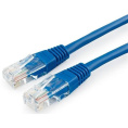 Патч-корд PREMIER PP10-0.5M/B литой (molded), UTP, кат.5E, 0.5м, 4 пары, 26AWG,  0.02мм,  медь,  многожильный,  синий