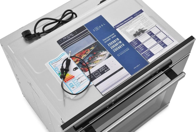 Духовой шкаф Электрический Zugel ZOE601X нержавеющая сталь/черный