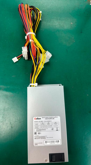 Серверный блок питания Server power supply Qdion Model PSR1-0600-C P/N:7300600PSR0002 1U Single Server Power 600W Efficiency 90+, Cable connector: C14 [U1A-C20600-D/99SAC20600I1170112]