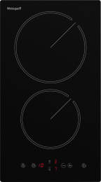 Электрическая варочная поверхность WEISSGAUFF HV 32 BM, конфорок: 2 шт.,  стеклокерамика,  независимая, черный