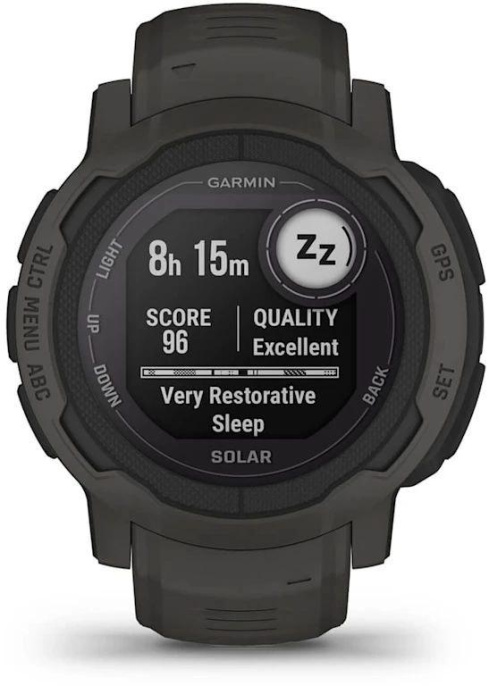 Смарт-часы Garmin Instinct 2 Solar,  45мм,  0.9",  черный