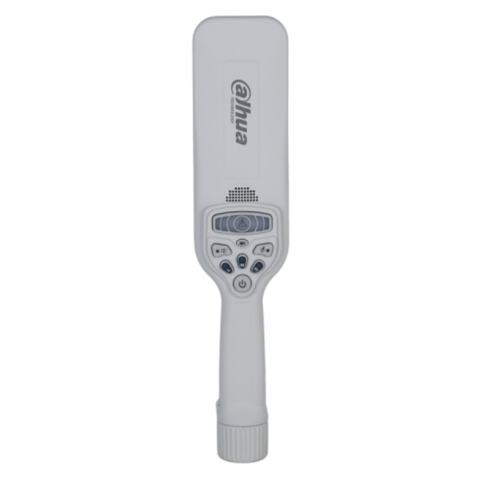 Металлодетектор Dahua DHI-ISC-H002 ручной, 2 щелочные батареи AA или перезаряжаемые батареи NI-MH/Ni-Cd, обнаружение магнитных и немагнитных металлов, звуковое, световое или вибрационное оповещение