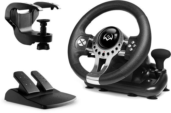 Руль SVEN GC-W700 педали, вибро, скоба, лепестки, АКПП, D-pad, 12 кл, резин. вставки, PC/Xinput SV-017996