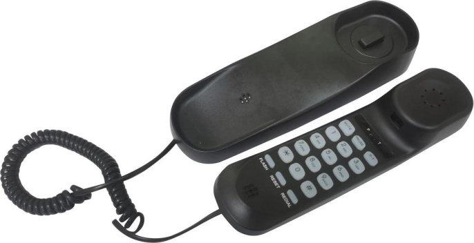 Проводной телефон Ritmix RT-002, черный