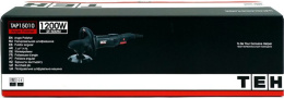 Полировальная машина TEH TAP15010 (диаметр диска: 150/180мм, мощность: 1200Вт, напряжение: 220В, резьба шпинделя: М14, регулировка оборотов, плавный пуск, поддержание постоянных оборотов под нагрузкой, частота вращения шпинделя: 0-450/2000 об/мин)