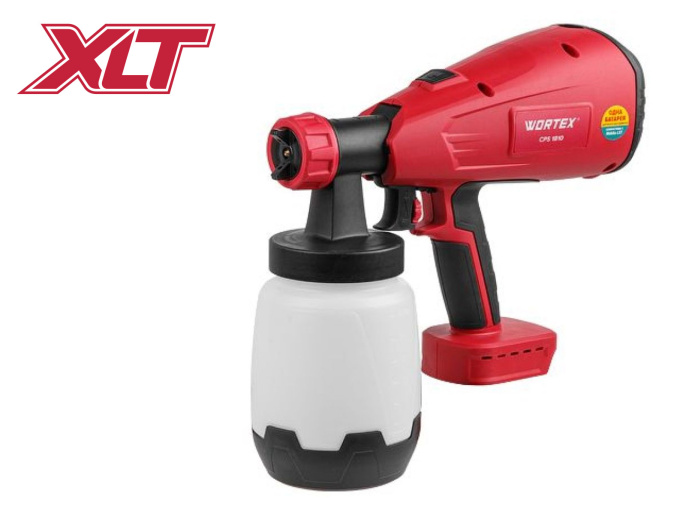 Аккум. краскораспылитель WORTEX CPS 1810 в кор. ALL1 XLT SOLO 18В, 700 мл/мин, 1 л бак 0333262