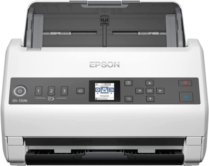 Сканер Epson WorkForce DS-730N белый [b11b259401/b11b259502]