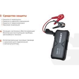 Портативное пуско-зарядное устройство Gigant 17000 mAh GSD-17