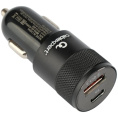 Cablexpert Автомобильное зарядное устройство 38Вт, 3А, QC3.0/PD, 1xUSB, 1xType-C, черный, пакет MP3A-UC-CAR24