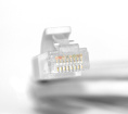Greenconnect Патч-корд прямой 1.0m, UTP кат.5e, серый, позолоченные контакты, 24 AWG, литой, ethernet high speed 1 Гбит/с, RJ45, T568B, GCR-LNC03-1.0m