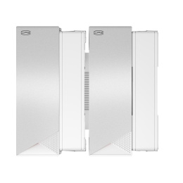 Кулер для процессора PCCooler RZ620 WH 260W, 4-pin PWM, 158mm, Al/Cu, 6x6mm, 2x120mm, 86.73CFM, 32dBA, 1800RPM, S: 1851/1700/1200/115X, AM5/AM4, white