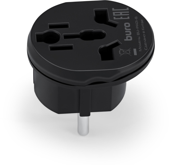 Адаптер-переходник Buro BU-PA01-B, черный