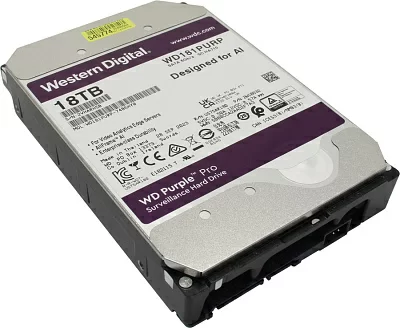 Жёсткий диск HDD 18 Tb SATA 6Gb/s Western Digital Purple Pro WD181PURP 3.5" 7200rpm 512Mb