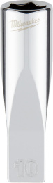 Головка Milwaukee 4932478330 1/4" 10мм удлиненная, крепление, квадрат с подпружиненным шариком, форма наконечника: внутренний торцевой шестигранник