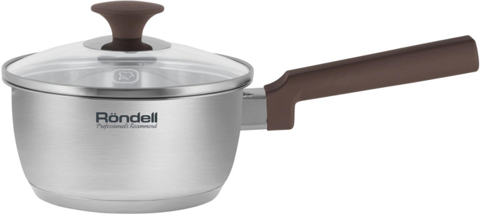 Ковш Rondell Coffee Bean RDS-1643 1.3л. d 16см с крышкой стальной