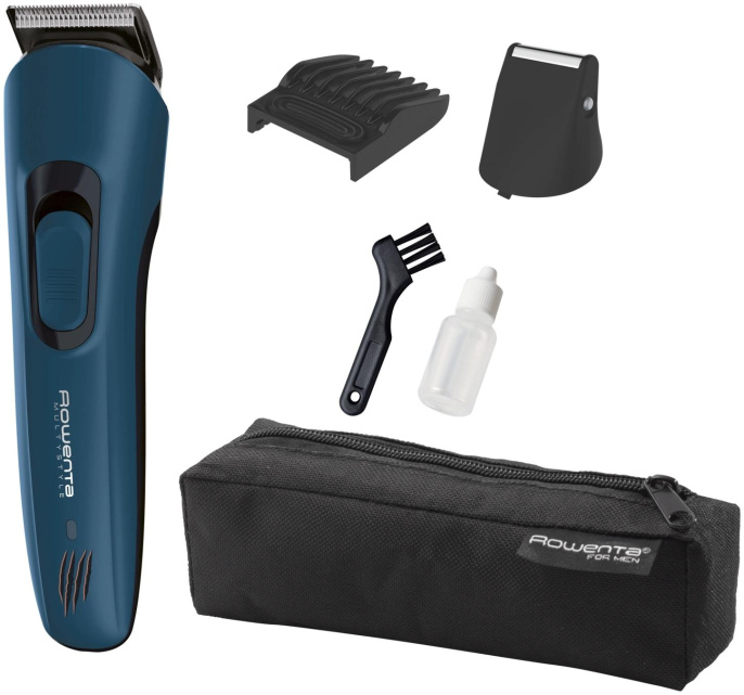 Триммер Rowenta Jungle TN8908F0 черный/бирюзовый насадок в компл:3шт