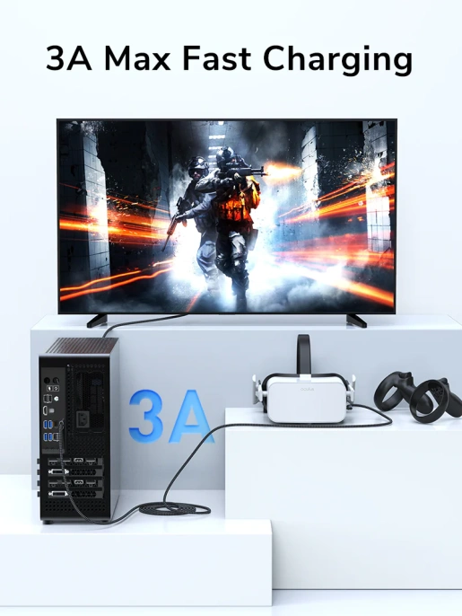 Кабель передачи данных CABLETIME CA43N (CT-VRC-AG3) 3 м, USB3.0 VR для Oculus Quest 2