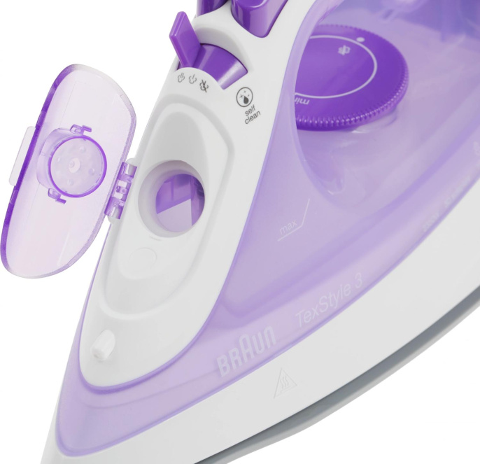 Утюг Braun SI3042VI,  с паровым ударом,  2350Вт,  фиолетовый и белый